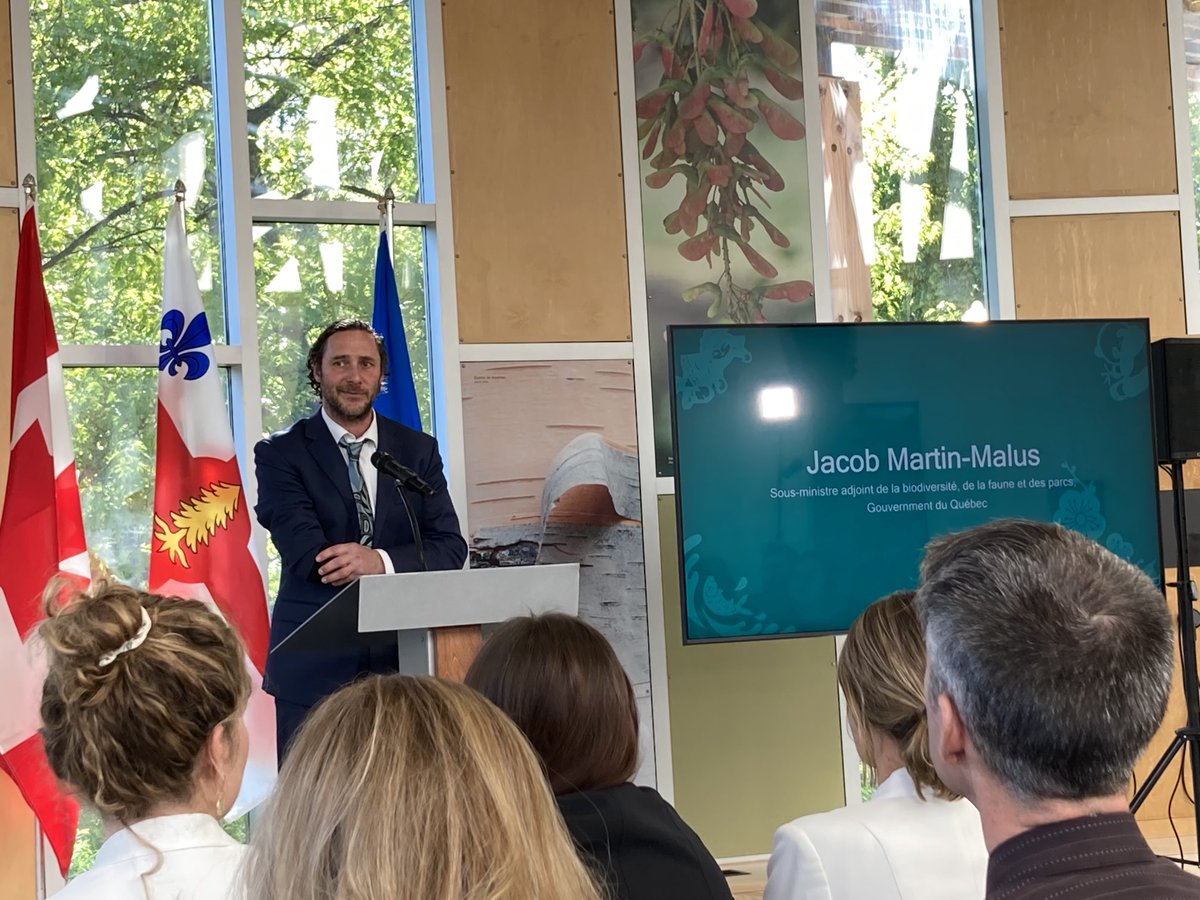 snapqc's tweet photo. Québec entend investir au moins 200 millions à même le Plan Nature pour la protection de la biodiversité dans le Sud de la province ⁦@JacobMalus⁩ https://t.co/vxn2nPa9Ss