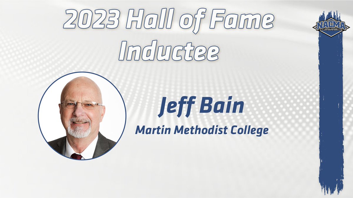 NACMANews's tweet photo. It is an honor to welcome @Bainology, NACMA Past President (2009-10), into the NACMA Hall of Fame for 2023!!
We are looking forward to honoring him in person at #NACMA23
Learn More: https://t.co/JjzBsCpwDJ https://t.co/TAQvIOvUN7
