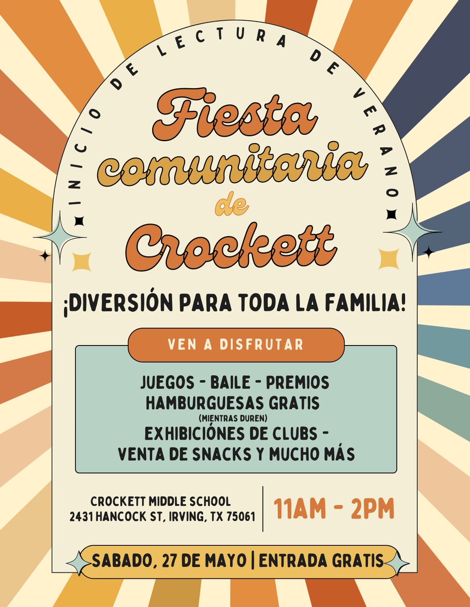 CMSParentCenter's tweet image. Join us THIS SATURDAY as we kick off summer reading with fun for the whole family! @IrvingISD