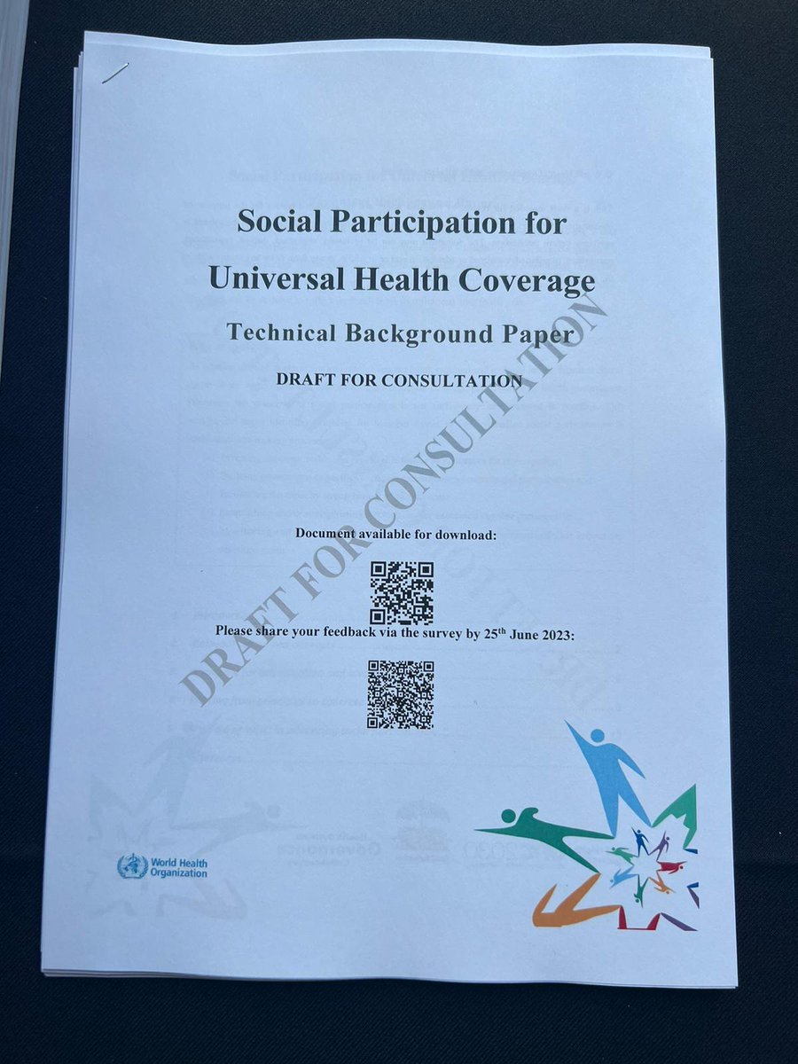 Thank you for joining us today at #WHA76🙌 It was a key moment to mobilise high-level support toward a #WHA Resolution on #SocialParticipation for #HealthForAll. 

And it's only the start❗️
Engage by giving your feedback on the Technical Background Paper 👉hsgovcollab.org/en/node/4888