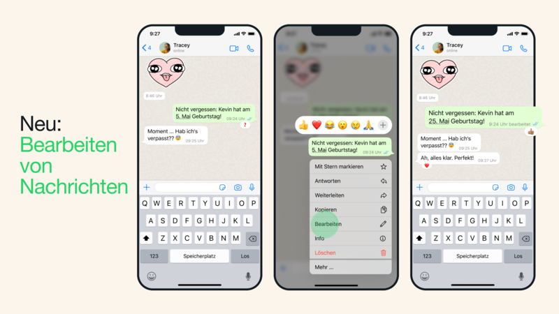 IT_Times_de's tweet photo. WhatsApp lässt Sie nun gesendete Nachrichten mit Zeitlimit bearbeiten #ChatundMessenger https://t.co/tiotSehb2t https://t.co/hgmpOlMK3Y