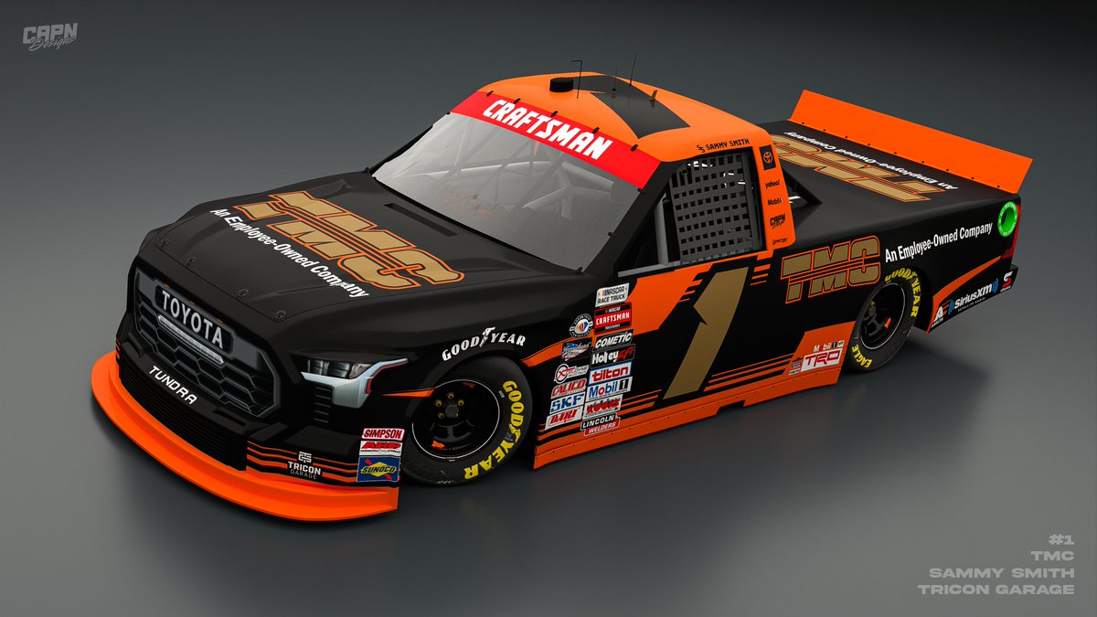 Capn_Designs's tweet photo. Can't wait to see Sammy Smith behind one of the Tricon trucks this year! I also can't wait to see what scheme they come up with! Here's my take on what it could be:
@sammysmithSS
@TMCTRANS
@TRICONGarage
#SammySmith | #TMCTransportation | #TriconGarage | #NASCAR | #Concept https://t.co/fSkKq5WaQV