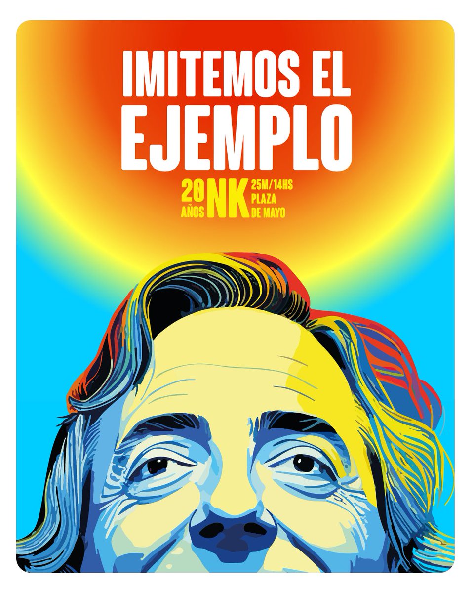 A 20 años de la asunción de Néstor Kirchner #ImitemosElEjemplo 

El jueves los espero a todos y todas en la Plaza de Mayo.