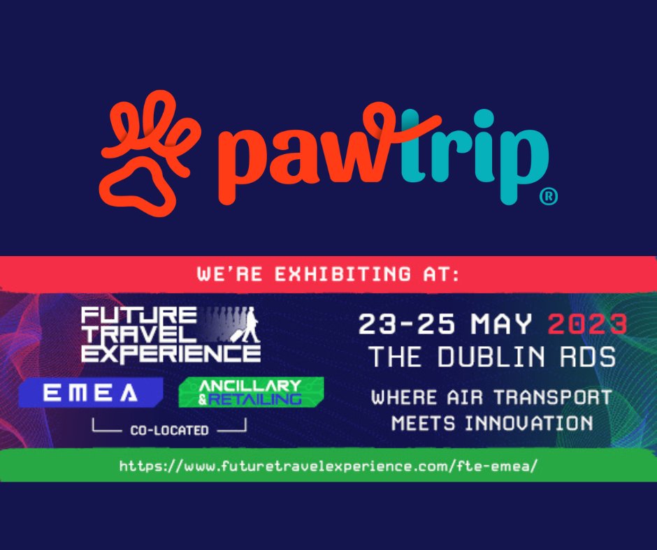 The <a href="/PawtripHQ/">Pawtrip · Pet-Friendly Travel</a> team is packed and ready to go! 🚀

Off to Dublin tomorrow to showcase our pet-friendly solution and ancillaries for airlines. ✈️🐶🐱

Visit our booth S8 to chat with <a href="/nicolexcaba/">Nicole Caba 🗺️🐶</a> ! 

<a href="/FutureTravelX/">Future Travel</a> see you there.