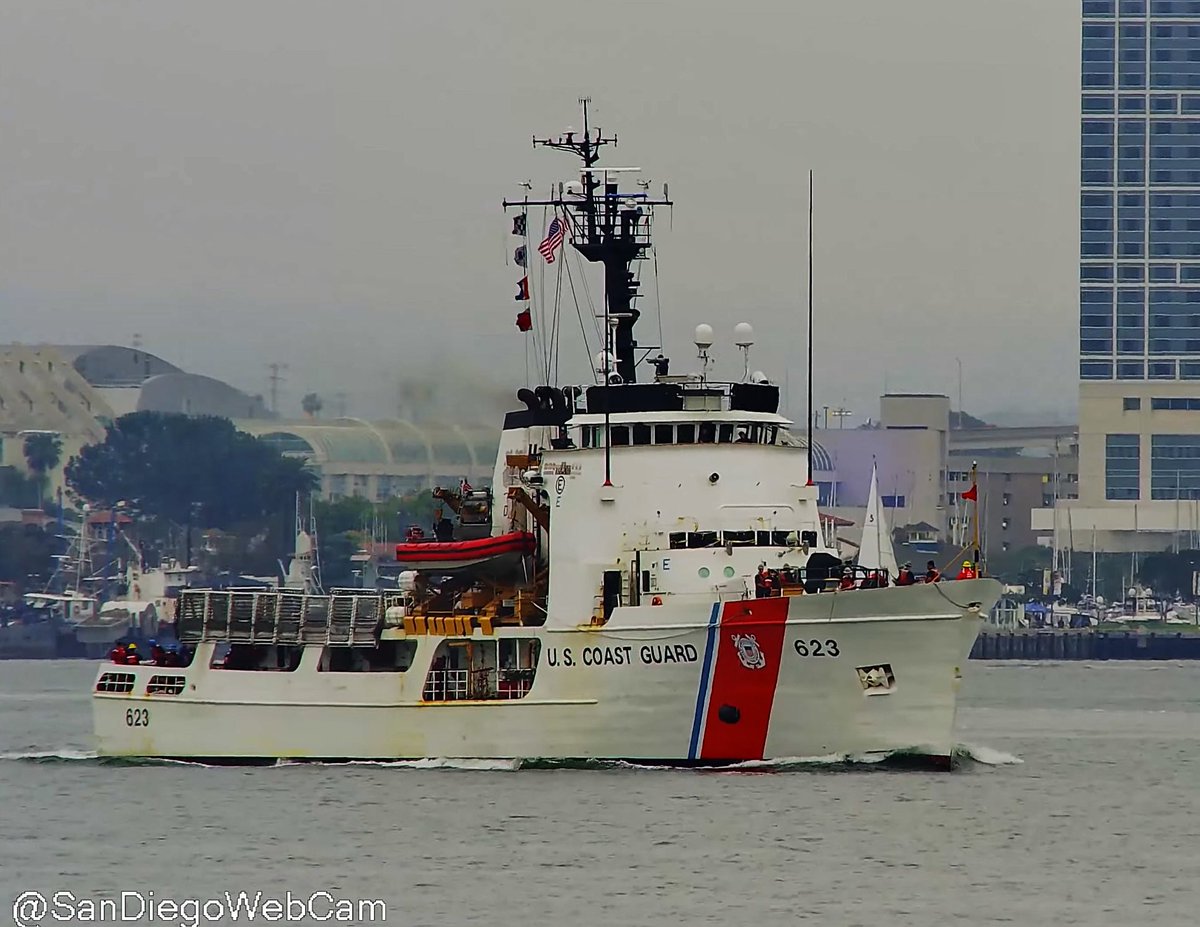 WarshipCam's tweet photo. USCGC Steadfast (WMEC-623) Reliance-class medium endurance cutter leaving San Diego - May 22, 2023 #uscgcsteadfast #wmec626

SRC: webcam https://t.co/bXj9S5sVEN