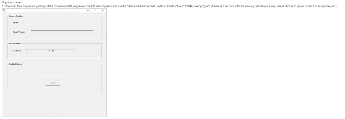 NoGoodCitizen's tweet photo. FYI: if you have a stickless Qanba Obsidian purchased from Arcade Shock, Qanba has released a firmware update for this platform to be compliant with the new CPT rules.

You can download it here:

https://t.co/G6bYNbbzhM

Translated instructions are in the photos. RT to help folks https://t.co/6wSBxoJOiM
