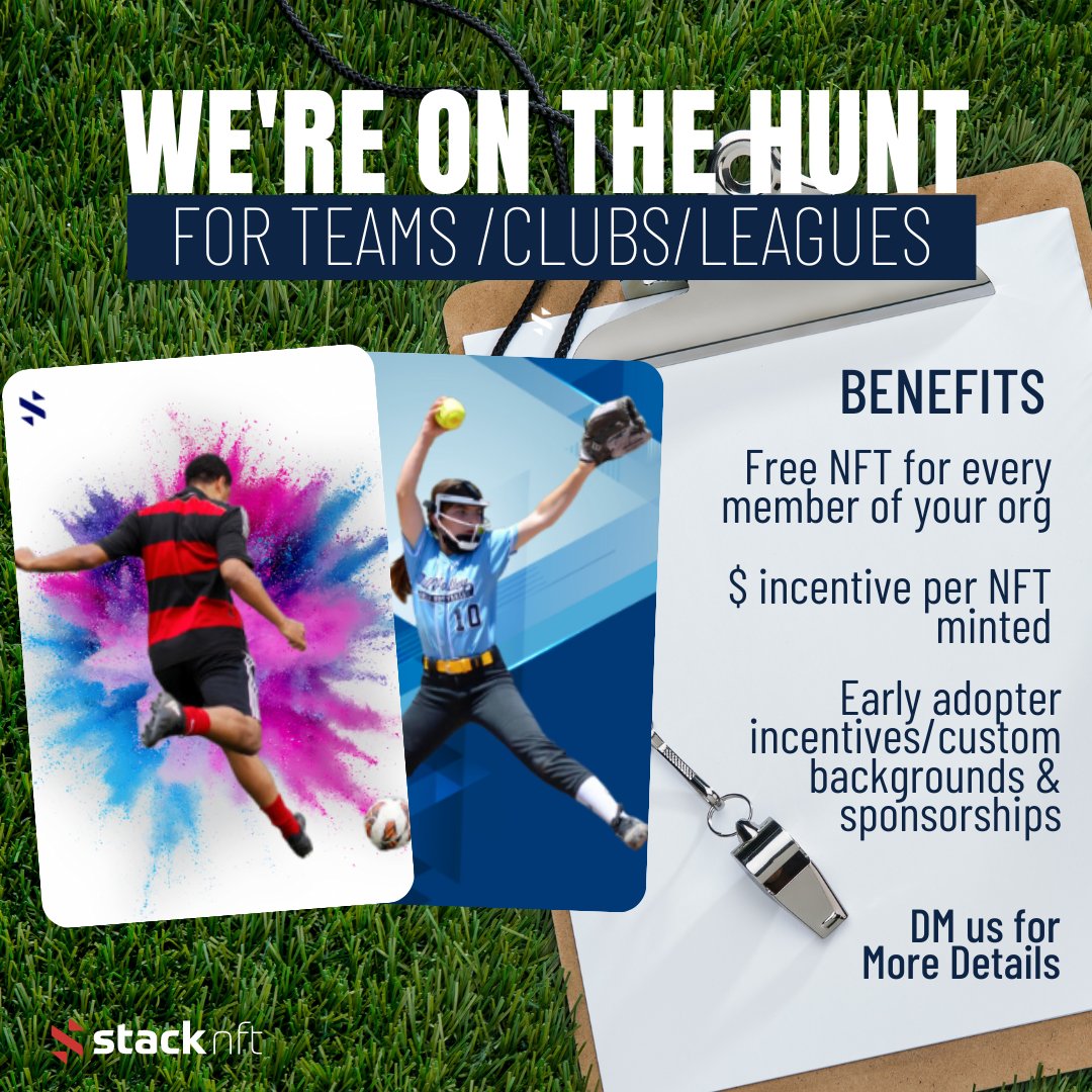 Partnership opportunities available! DM for more details! #stacknft #digitalmemories #nfts #sportsmemories