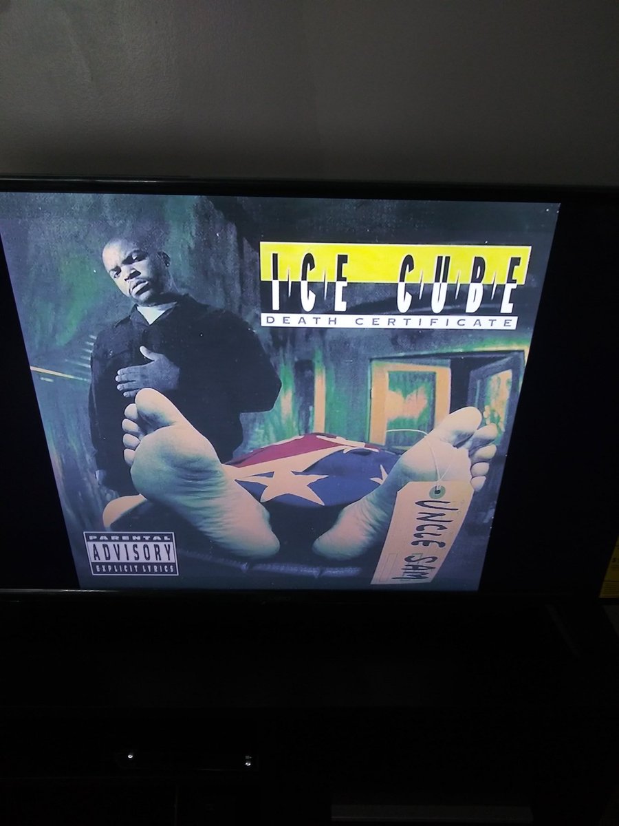 Yall better g0 checc y0 Rap Game history' Cuz this 1 right here iza Classic' @icecube #DeathCertificate #WestCoast shit....💿🔊💥😎💯