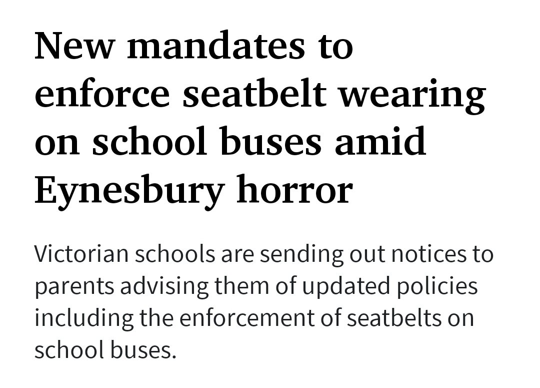 Yet public buses in Melbourne's East travel on the fwy at 100kph with 20 passengers standing in the isle??
(Doncaster, Templestowe, Donvale, etc.)
I've seen too many injuries...