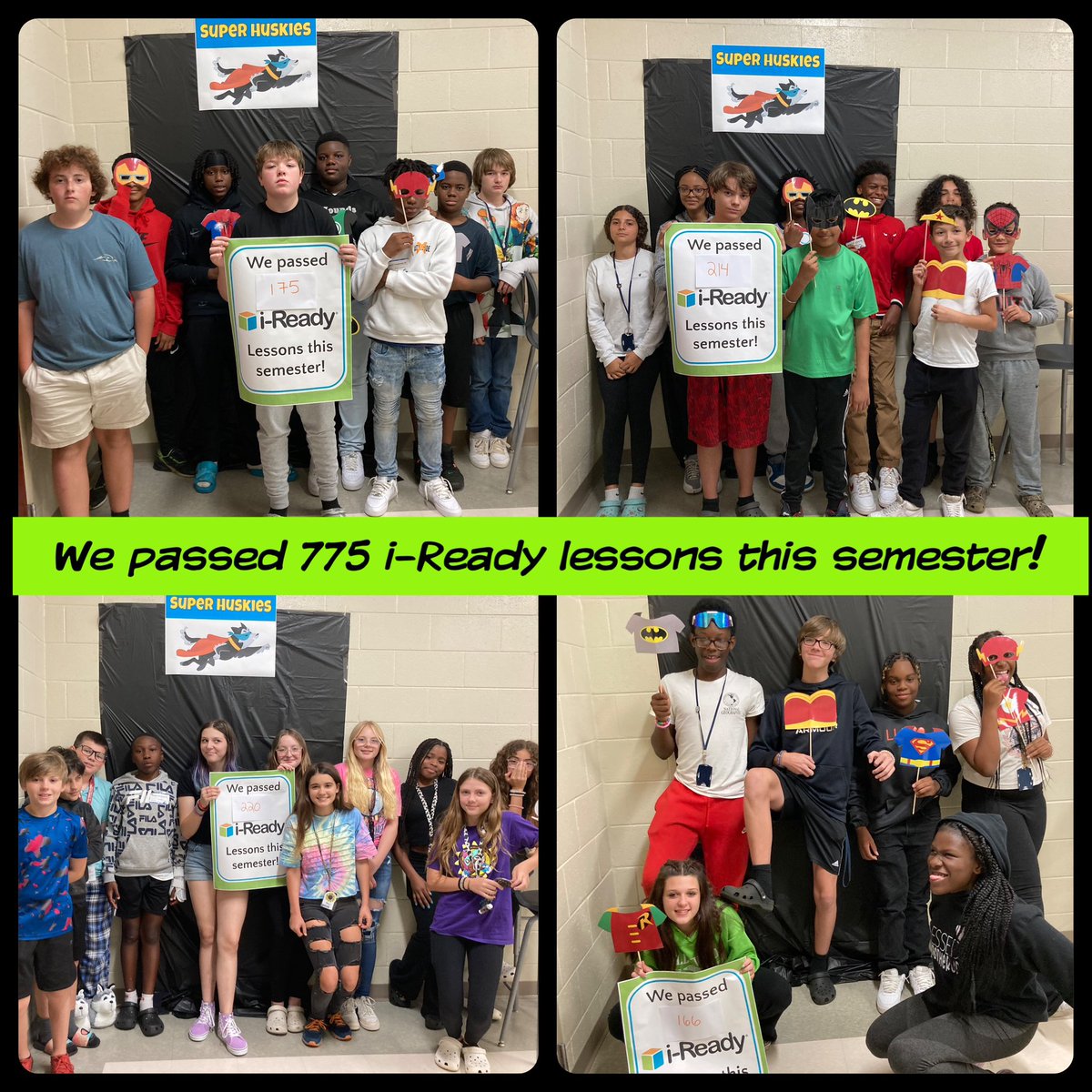 Mrs_SGregory's tweet photo. So proud of theses huskies. They set a class i-Ready goal and each one went well past their goal 2 weeks ago!They passed 775 i-Ready lessons this semester. #ExploreCSMS #GoalSetting #WeCanDoHardThings https://t.co/jpNm7nVQhZ