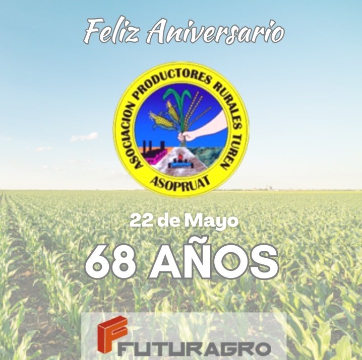Feliz Aniversario a <a href="/asopruat/">asopruat</a>, asociación que arriba a los 68 años de fundada, brindando importantes aportes al agro venezolano.

Felicitaciones a su directiva, trabajadores y productores agrícolas.