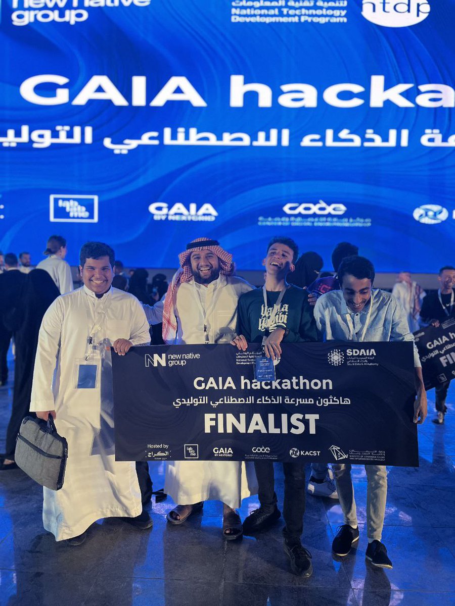 HamzaElkotp's tweet photo. I'm happy to achieve the Finalist in #gaia_hackathon and I'm happier to meet these nice friends. It was an exciting experience lasted for four amazing days. All thanks for @lablabmena , all organizers, experts and technicals for this wonderful #hackathon
#gaia #lablabme #lablabai https://t.co/0xtGC643HM