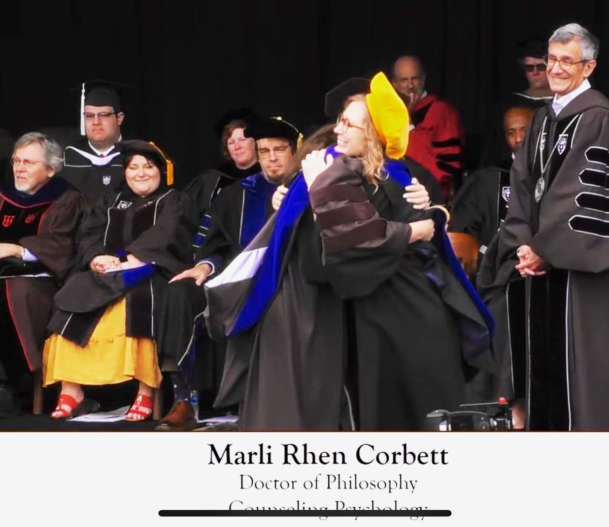 Hooded my first doctoral students this weekend!! Getting to work with exceptional individuals like Marli and MB is my favorite part of my job.