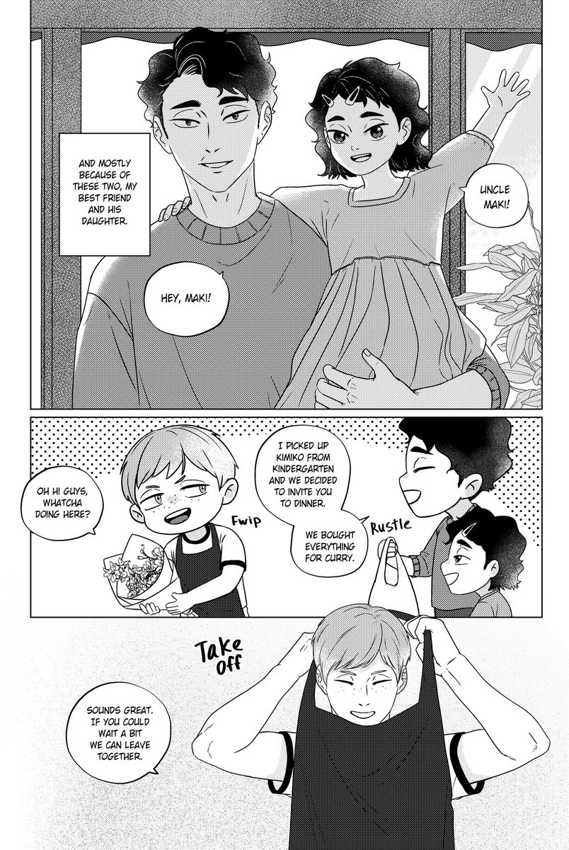 My Matsuhana comic book “More than friends” Single father AU, A5, 36 p