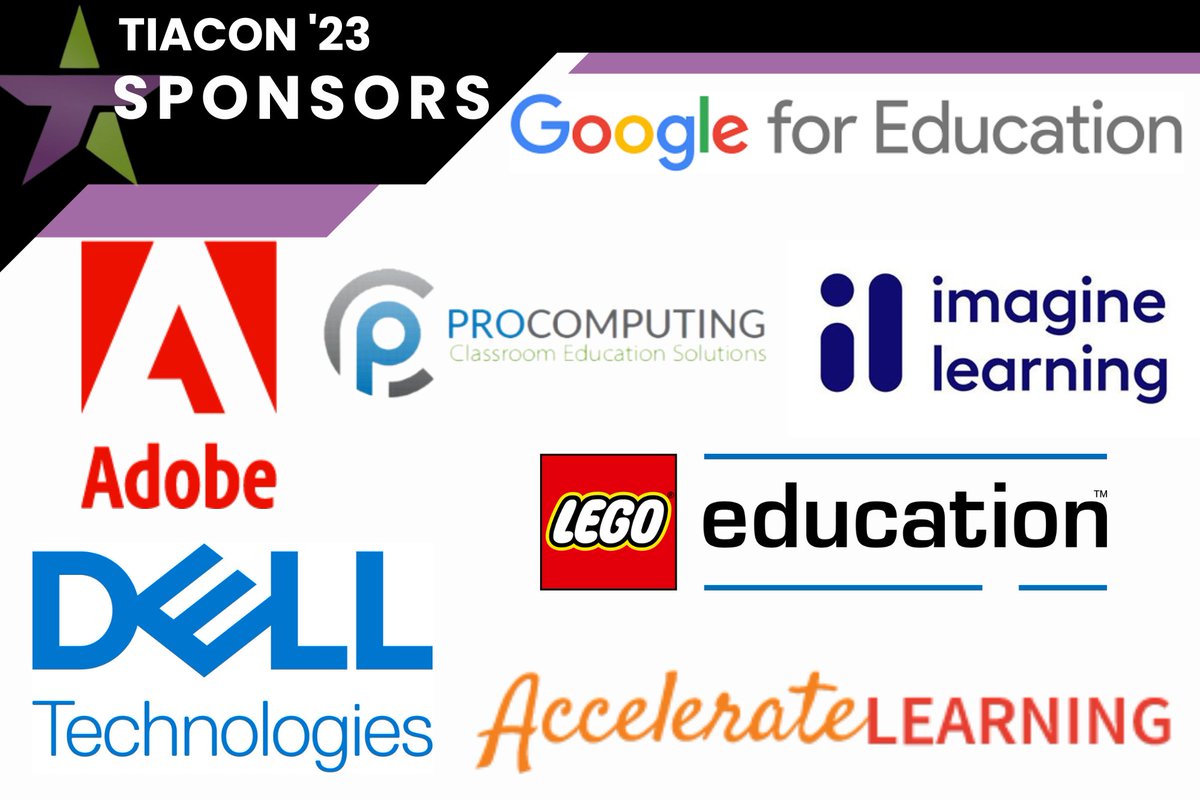 TIACON (@tiacontx) on Twitter photo Thank you for being our #TIACON23 Educational Partners to help make today a success!
🤝
<a href="/Adobe/">Adobe</a>
<a href="/GoogleForEdu/">Google for Education</a>
<a href="/DellTech/">Dell Technologies</a>
<a href="/ImagineLearning/">Imagine Learning</a>
<a href="/LEGO_Education/">LEGO Education</a>
@ProComputing Thank you for being our #TIACON23 Educational Partners to help make today a success!
🤝
<a href="/Adobe/">Adobe</a>
<a href="/GoogleForEdu/">Google for Education</a>
<a href="/DellTech/">Dell Technologies</a>
<a href="/ImagineLearning/">Imagine Learning</a>
<a href="/LEGO_Education/">LEGO Education</a>
@ProComputing