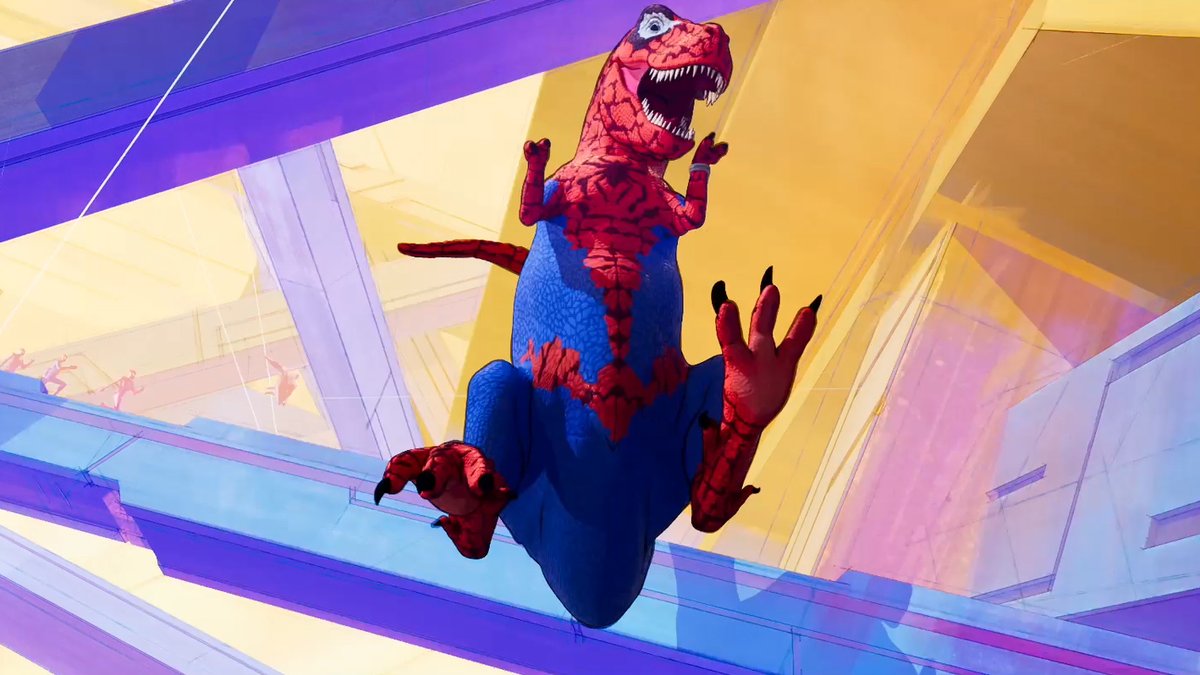Hi, would you like to talk to me about Spider-Rex, the dinosaur in #SpiderVerse?