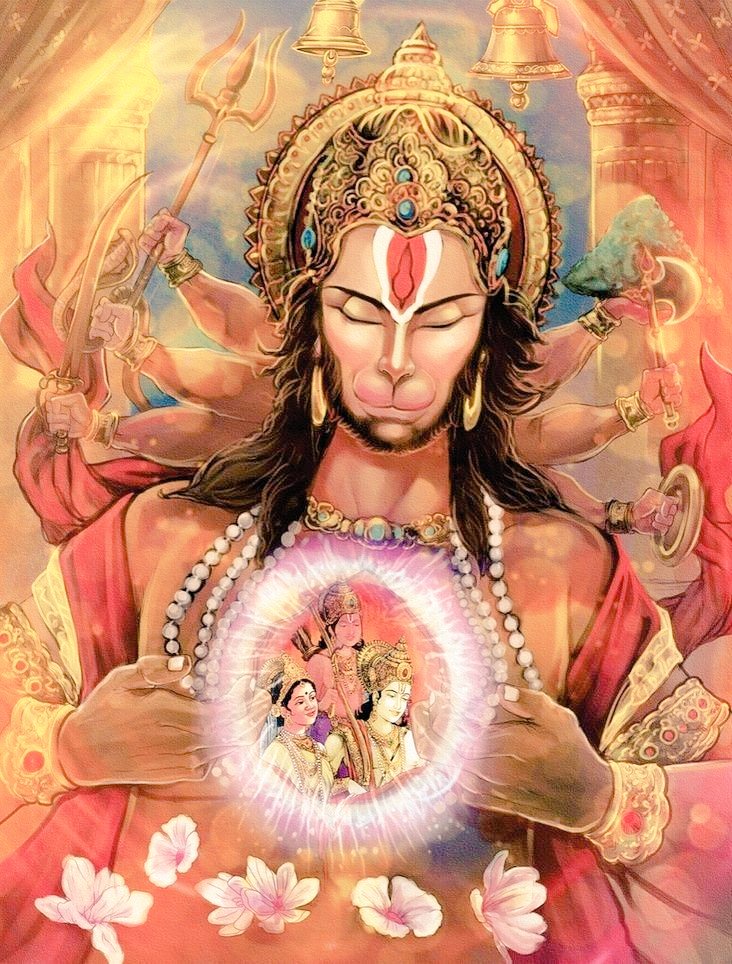 ❣️दिव्य रूपम् संकट हरण मंगल मूर्ति हनुमंत सदा रसायन कृपा बरसाना❣️