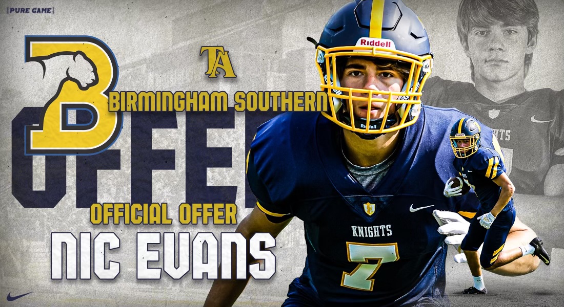 Congratulations to Tuscaloosa Academy's Nic Evans (TA'24) on his offer from Birmingham-Southern!
#YeahPanthers #Excellence #WeAreTA #BSC
@nic8evans @CoachJosh_W @taknightsfan @PureGameSports @BSCFootball @Coach_Colucci