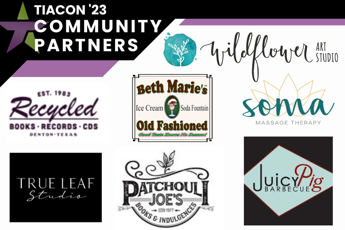 TIACON (@tiacontx) on Twitter photo Nothing like our community members coming together to support #TIACON23!
If you're Denton local or passing through, check out our Community Partners 👇
🤝
<a href="/BethMariesIC/">BethMariesic</a>
<a href="/recycledbooks/">Recycled Books</a>
<a href="/trueleafstudio/">trueleafstudio</a>
@PatchouliJoes Nothing like our community members coming together to support #TIACON23!
If you're Denton local or passing through, check out our Community Partners 👇
🤝
<a href="/BethMariesIC/">BethMariesic</a>
<a href="/recycledbooks/">Recycled Books</a>
<a href="/trueleafstudio/">trueleafstudio</a>
@PatchouliJoes