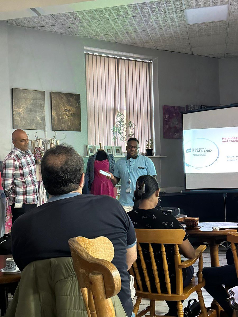 Mohammed Salih (@biomedsalih) on Twitter photo Interesting and inspiring talk from Dr <a href="/Harsha_NeuroLab/">Harsha Kantamneni</a> about Neurodegeneration and Therapeutics <a href="/pintofscience/">Pint of Science UK</a> 2023 in Bradford.
#PintOfScience
<a href="/ULifesci/">UoB_LifeSci</a>
#Pint23 Interesting and inspiring talk from Dr <a href="/Harsha_NeuroLab/">Harsha Kantamneni</a> about Neurodegeneration and Therapeutics <a href="/pintofscience/">Pint of Science UK</a> 2023 in Bradford.
#PintOfScience
<a href="/ULifesci/">UoB_LifeSci</a>
#Pint23