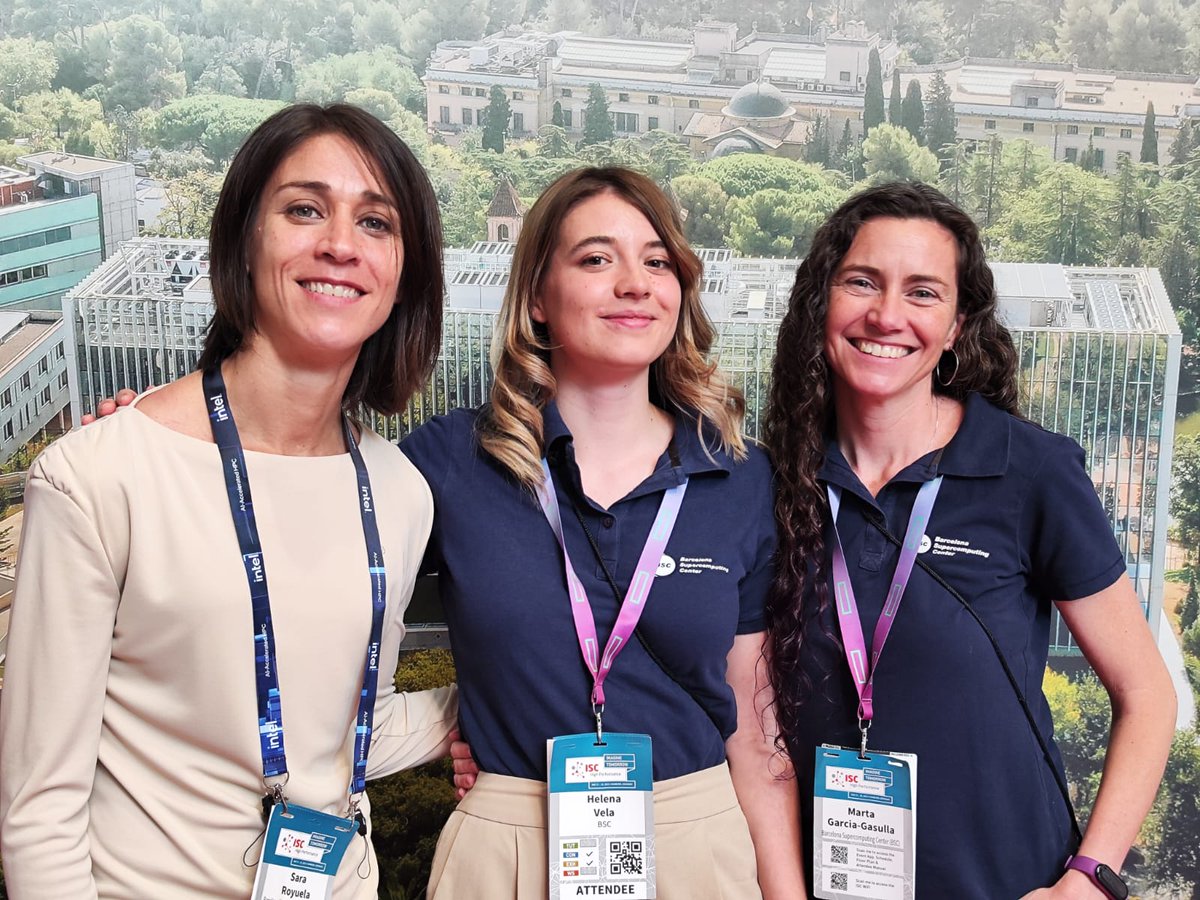 Some of us are attending this week the @ISChpc conference. Come tomorrow at 14h at the <a href="/bsc_cns/">BSC-CNS</a> booth where we will present the new <a href="/women_in_hpc/">Women in HPC</a> chapter together with <a href="/doitnow/">Shelly</a>