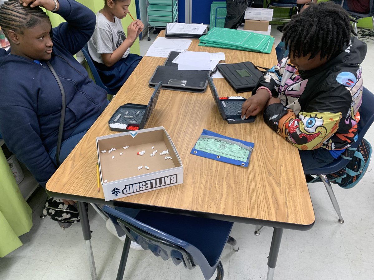 After other activities on graphing points on a coordinate grid, Mrs. Robinson's 5th graders played the game Battleship. They used coordinate grids to place their boats and hope the other person didn't call an ordered pair where their ships were. #CelebrateFonde <a href="/MobilePublicSch/">MobilePublicSchools</a>