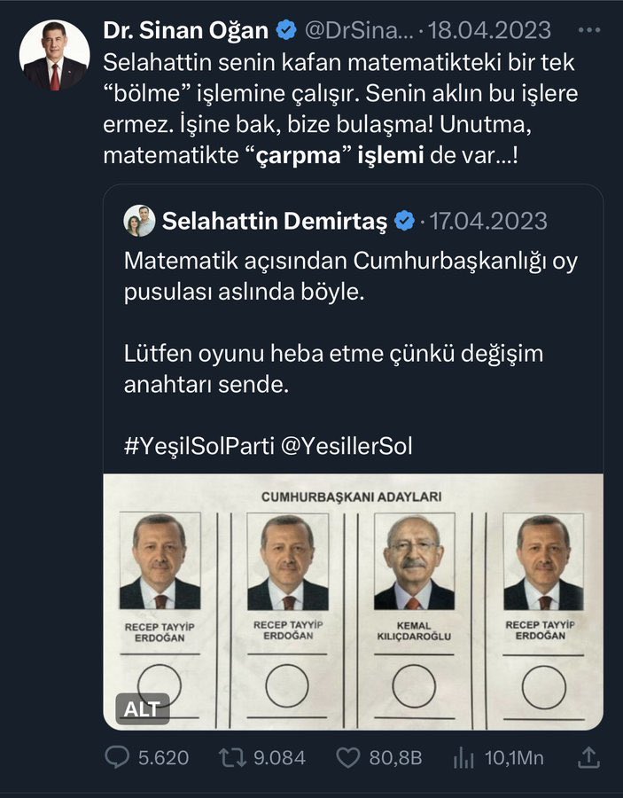 Demirtaş’ın siyasette Nostradamus’tan tek farkı saray yerine hapse girmesidir.