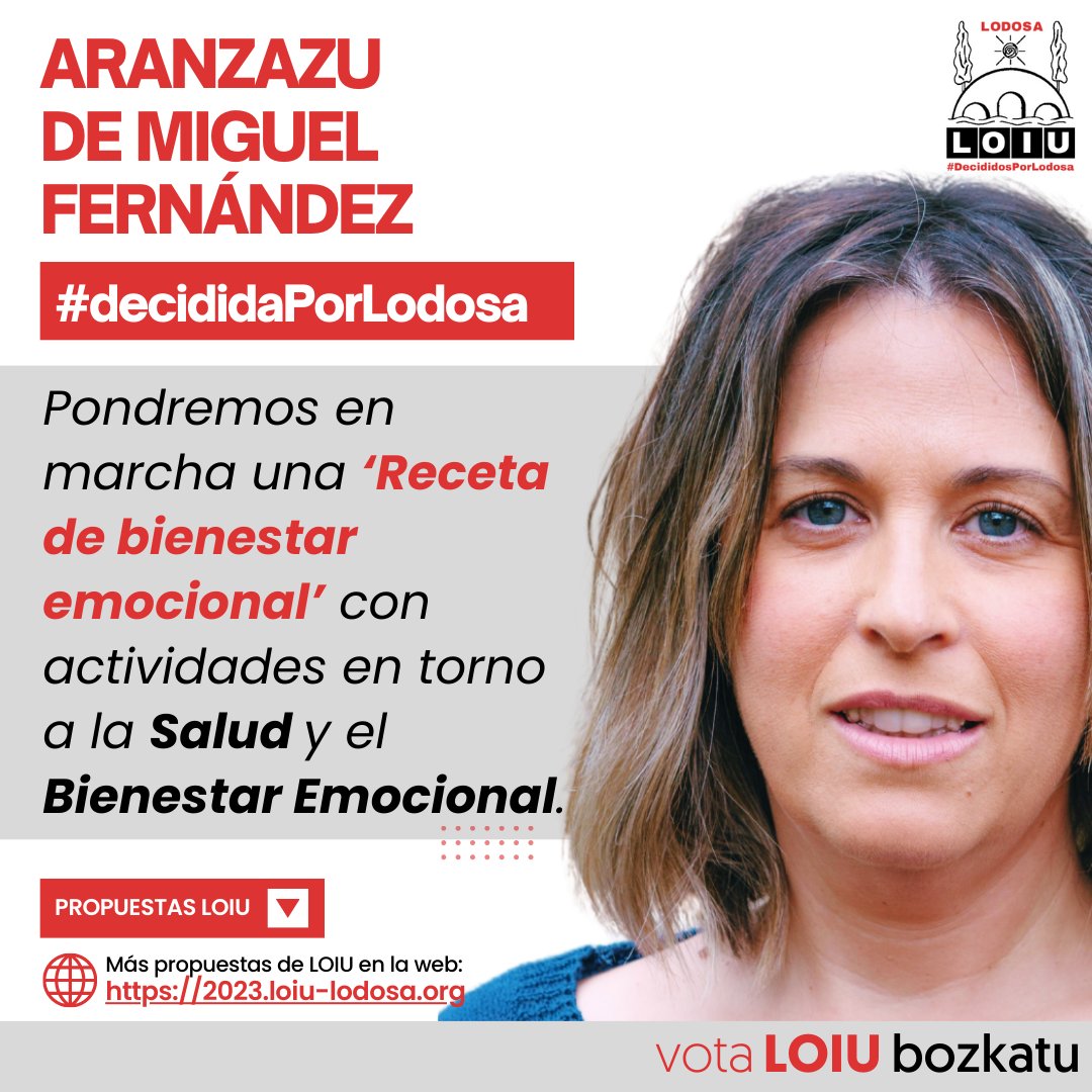 LoiuLodosa's tweet photo. 🖊️🏛️ @Aran_enfermera está decidida por Lodosa 🗳
#PropuestasLOIU
#LOIUdecididoPorLodosa
#EleccionesMunicipales
#28M https://t.co/Pu9Z62F0gx