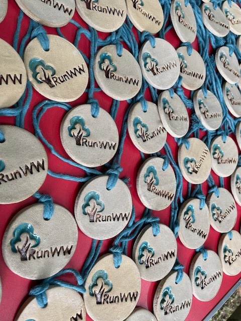 Great to see so many happy finishers at #Blenheim7K yesterday! If you enjoyed your race and fancy adding one of these handmade ceramic medals from Eynsham’s Chicken Run Studio to your medal haul, why not sign up to Run Wytham Woods 5k or 10k on Sunday 11 June?  #10K #5K #ParkRun