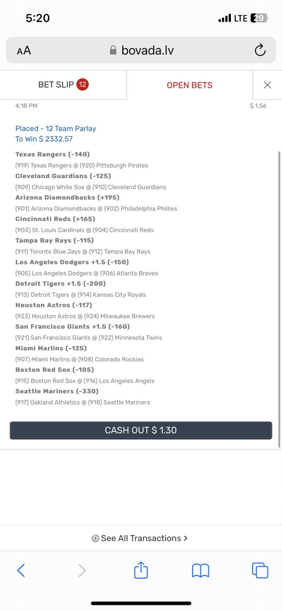 Will the #baseball gods bless this slip tonight?  #bovada #sportbetting #baseballpicks