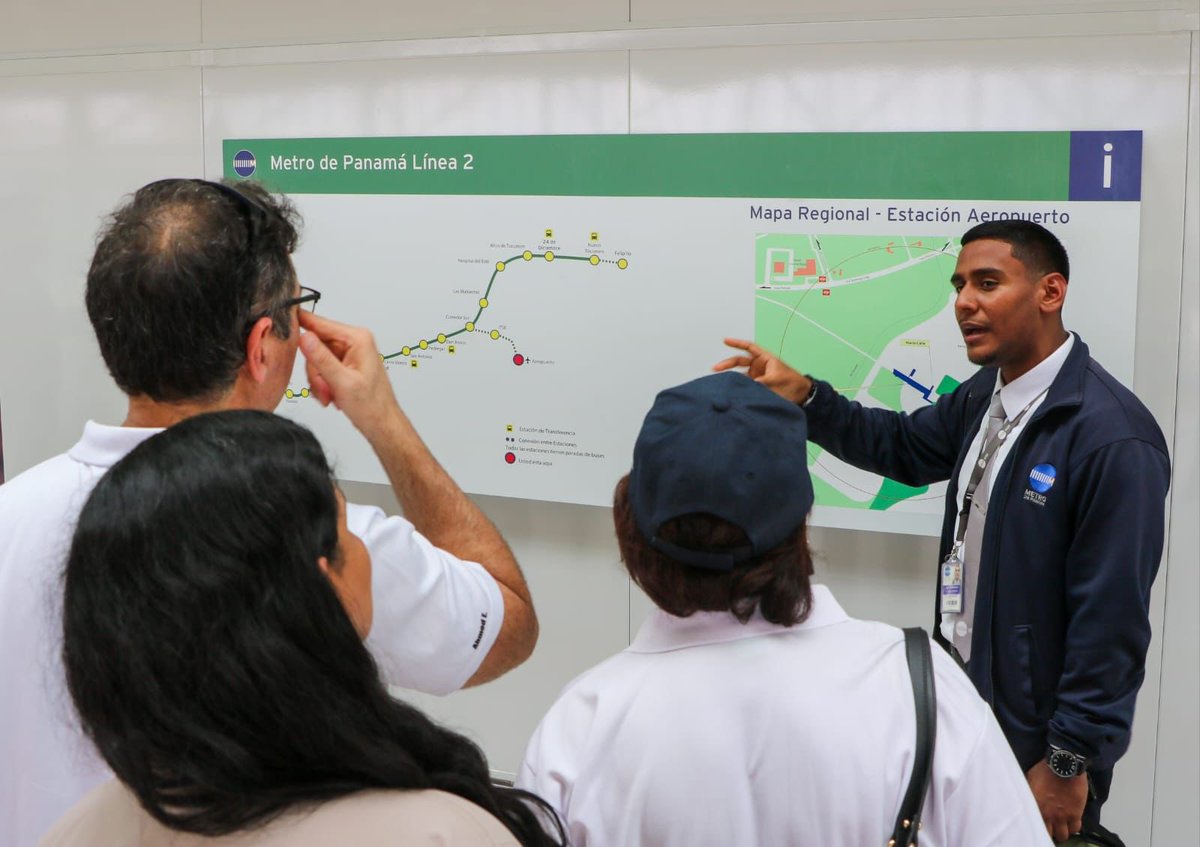 La Asociación Panameña de Ejecutivos de Empresa @apedecolon representado por Altos Ejecutivos del sector privado, empresarios y profesionales, realizaron un recorrido por las estaciones Itse y Aeropuerto, para conocer sobre las ventajas que ofrece el Metro a miles de usuarios