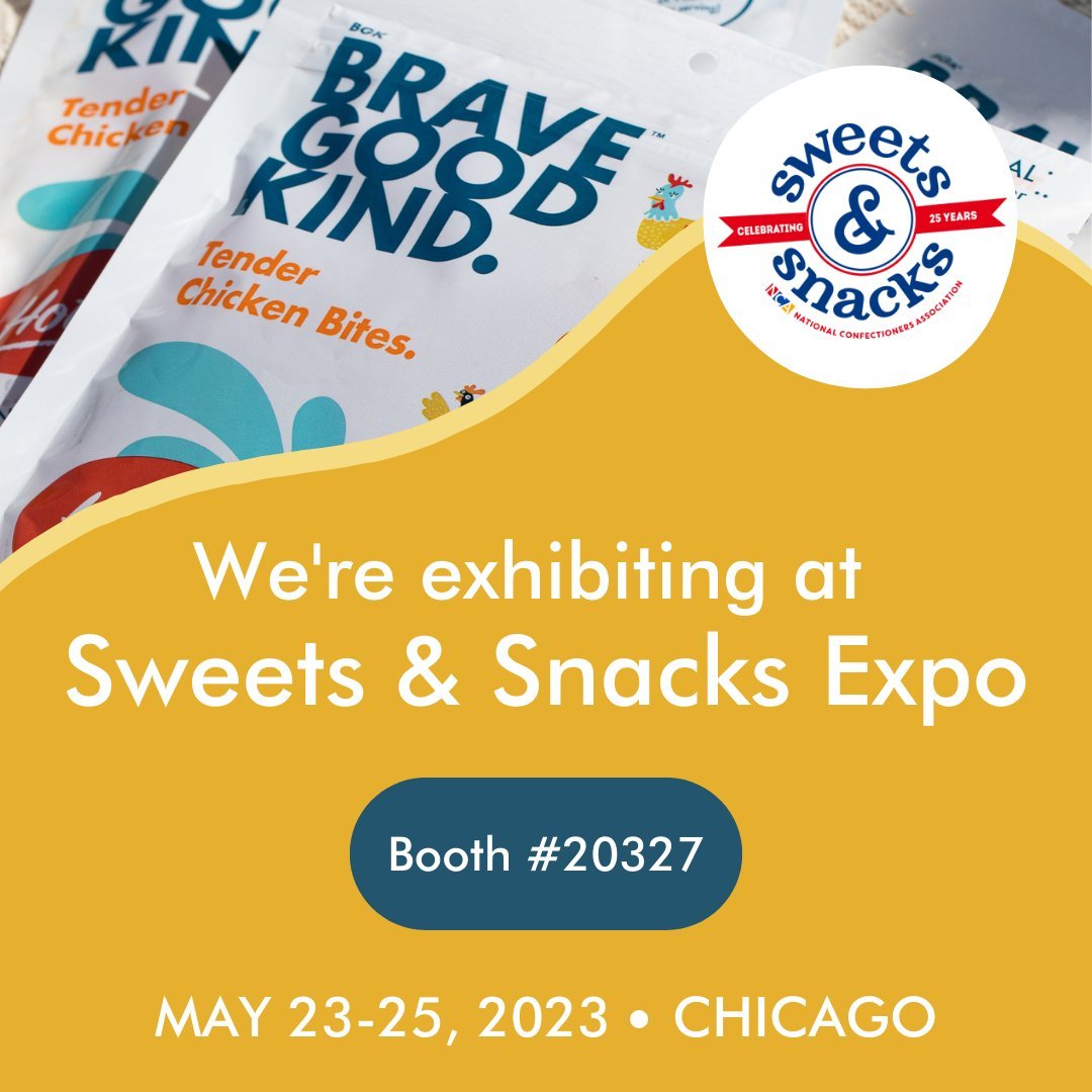 We’re headed to Chicago for @SWEETSandSNACKS from May 23 - 25. ⁠Drop by booth #20327 to learn more about #BGK and taste test our tender Chicken Bites!