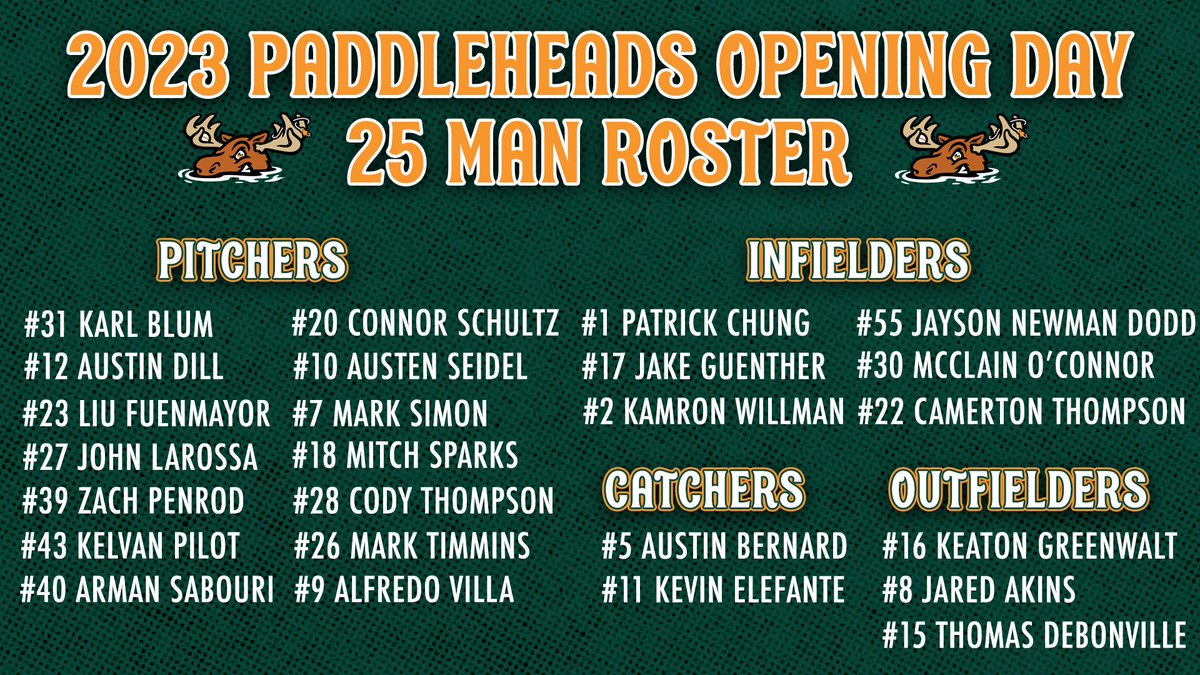 And there you have it, our official 25-man roster! 💚 ⚾️

🎟 bit.ly/PaddleHeadsTix

#GoPaddleHeads #PaddleUp