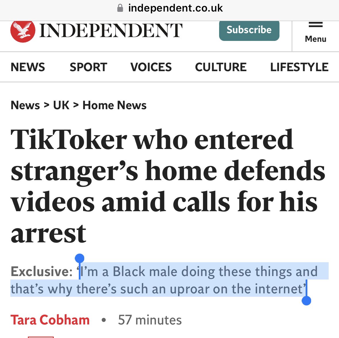 Tiktoker Mizzy has entered people’s house, run off with a lady’s dog,asked women if they want to die &amp; run into schools whilst exams were on…but there’s only uproar because you’re black??

Piss off you little scum bag.
Playing the victim, what an insult to fellow black people.