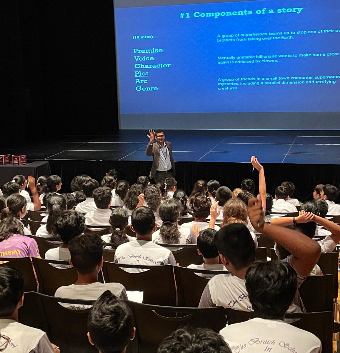 BSC_SSEnglish's tweet photo. Imagine being taught by an actual State Literary Award Winning Author about how to structure your stories better?!
#BSCEnglish made it happen, together with the brilliant @ashan_jay who conducted Writing Workshops for KS3 students during #EnglishWeek ๐๐
@BSColomboLK #GoBSC! https://t.co/u7epzaos5J