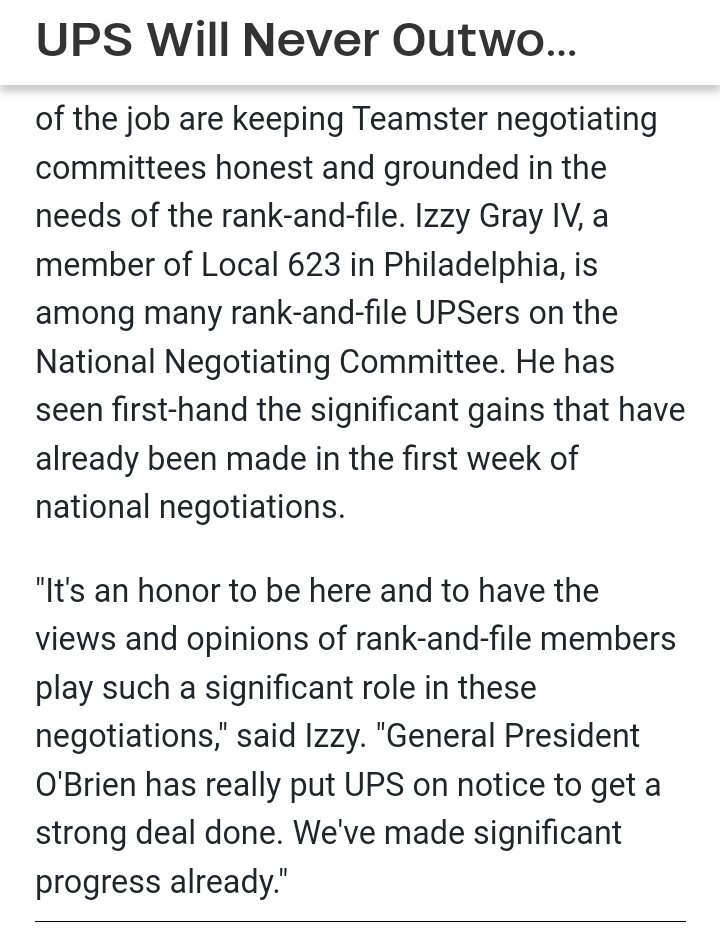 BrJoeBalkis's tweet photo. 5/13/23 ups negotiations update
#2023TeamstersupsContractCampaign
When #sob &amp; #cuckerman tell #ups somethin they know they dont mean it
Videos of co-opted #TeamstersMembers selling #negotiations &amp; shilling for the #MarblePalace/sob
https://t.co/0akcyVHXld
https://t.co/9EkVdaLwn4 https://t.co/RrqqCKaQBH