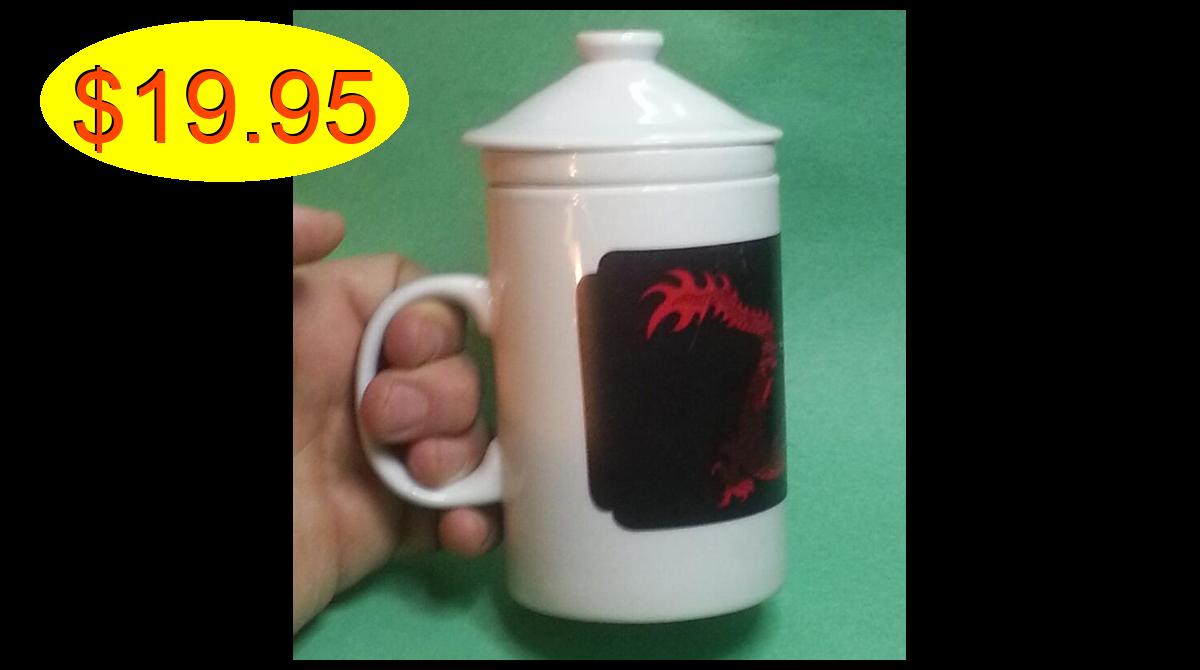 ebay.com/itm/1742489950… Porcelain Tea cup with Ceramic Infuser and Lid Whi... (Mugs) #Mugs  #ebay #ebayseller #esquireattire
