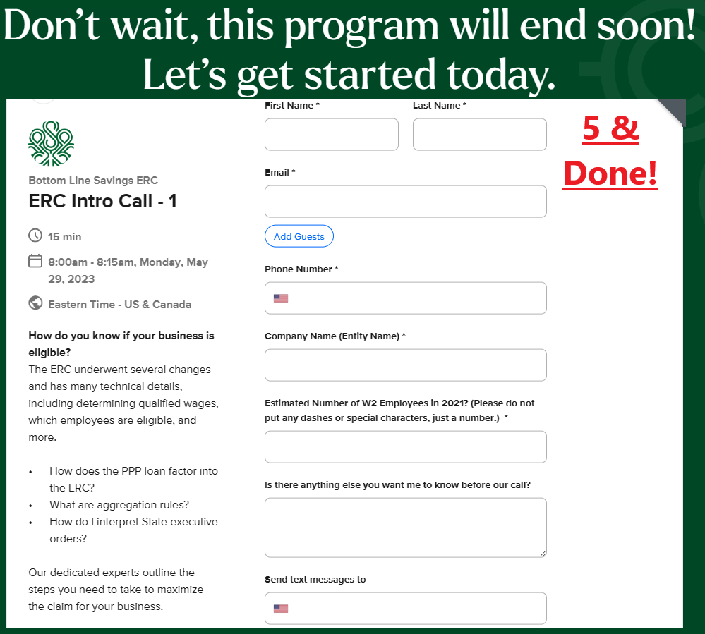 WelzTheGreat's tweet photo. Business owners impacted by Covid-19, get up to $26k per employee through ERC. Bottom Line Concepts can help you qualify and get funded. Sign up for a free call to learn more!-Example in images
https://t.co/hWKLHA1UNf
#ERC #BottomLineConcepts #Covid19Relief #FinancialRelief https://t.co/7p2Z5Kkjwg