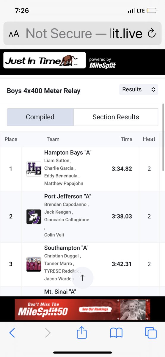 PapajohnMatthew's tweet image. Hampton Bays Boys Track had a great day today at Counties. Proud of my team.  Thank you @NewsdayHSsports for the pictures! #baymenstrong #gohb #sectionxi #classof2024 #sprinter