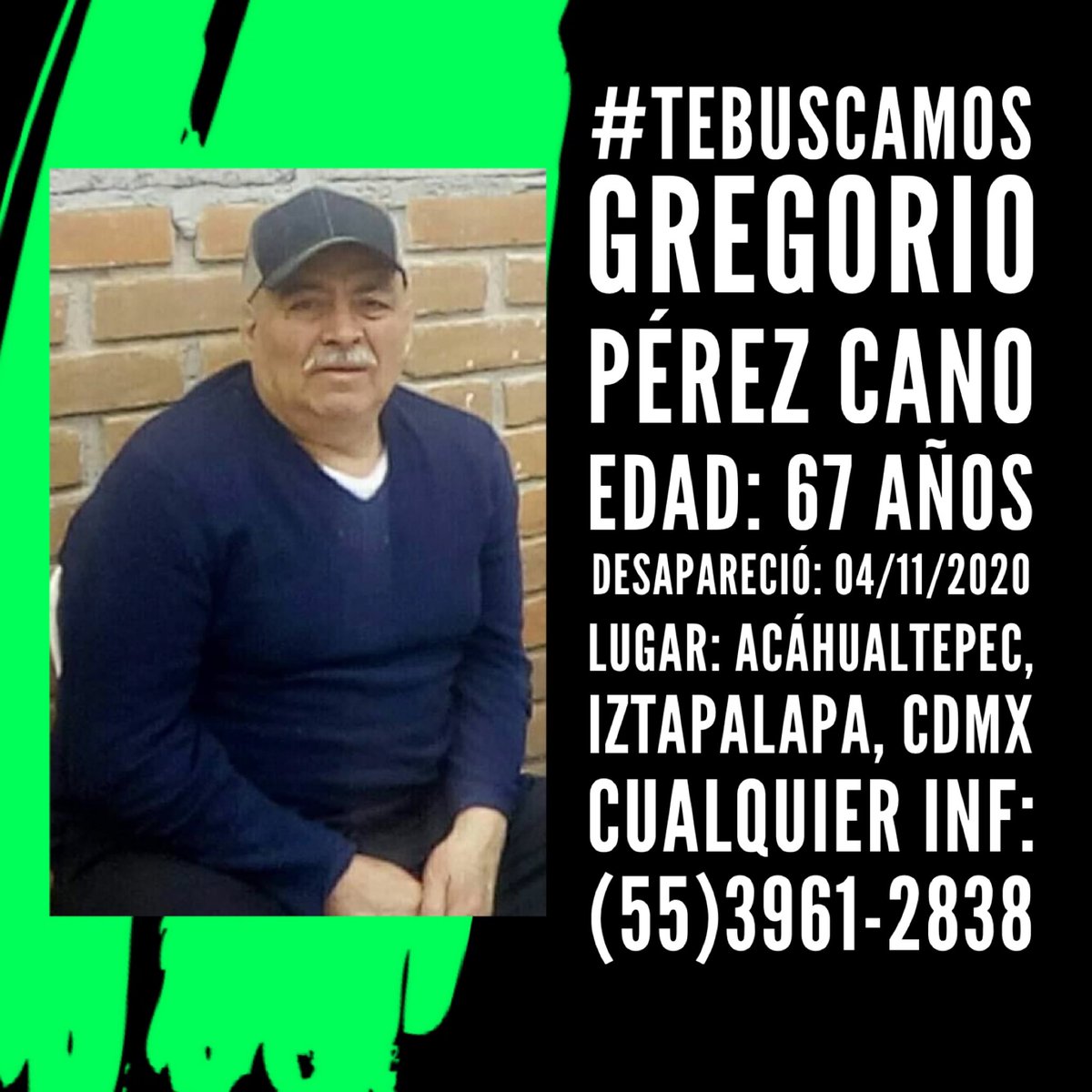 nonalorehedzg03's tweet photo. @Drago237 @epigmenioibarra @MariaEl95097388 @nefryss @adriana_morquec @Mithrilushka @Solidaridad1000 @sophie_sant @lpz_37 #PaseDeLista1al43 
Con @epigmenioibarra 
X nuestros desaparecidos y su pronto regreso a casa.
#TeBuscamos 
#GregorioPerezCano 
#NelsonMarioQuezadaAguirre 
#MariaDelRosarioCruzOlarte 
#CarlosGuerreroCeceña https://t.co/s3YVhJ84Ug