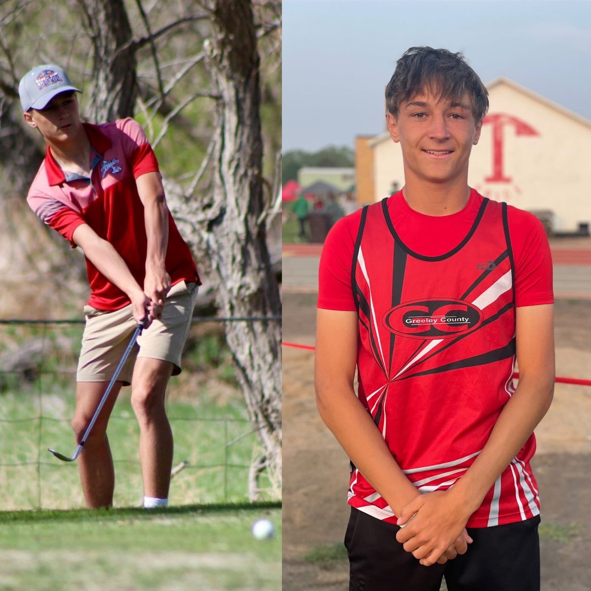 Multi-sport: Busy week for this sophomore. Greeley County Jackrabbit Lincoln Shafer qualified for the 1A State Golf Tournament at Emporia, Monday, May 22, and also qualified for State Track in the 300m hurdles.  Busy week for this sophomore Jackrabbit who’s helped the basketball