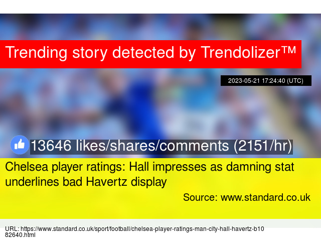 Chelsea player ratings: Hall impresses as damning stat underlines bad Havertz display trendolizer.com/2023/05/chelse…