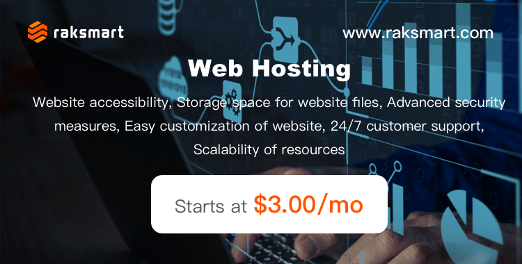 raksmart's tweet image. Discover the finest web hosting services with #Raksmart! #WebHosting #BestWebHosting #WebDesign #WebsiteBuilding #DomainName #ServerManagement #CloudServices #SecureWebHosting #ReliableHosting #HostingCompanies. Visit us at raksmart.com 🌐