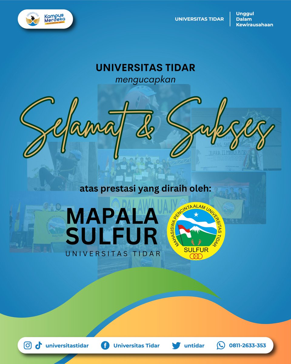 Selamat kepada <a href="/mapalasulfur/">MAPALA SULFUR</a> 
Atas Prestasinya meraih