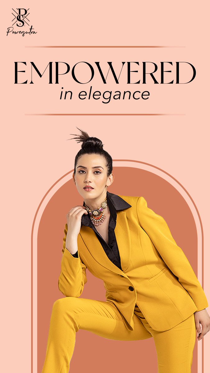 SutraPower's tweet image. Empowered in Elegance! 
powersutra.co 

#Empowerment #WomenEmpowerment #elegance #powersutra
