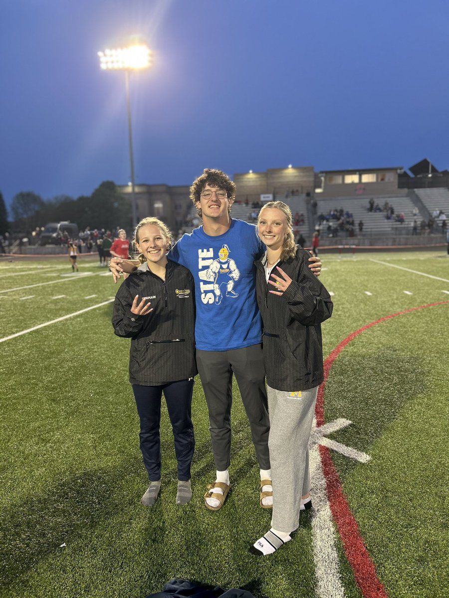 Shout out to track &amp; field athletes Josh Ox - Amanda Eberhardt - Alyssa Germain  on qualifying for WIAA sectionals in 4 events! Impressive!