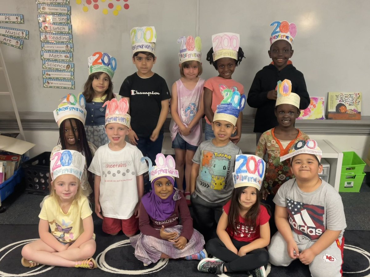 We have been in Kindergarten for 200 days! <a href="/Crestview_NKC/">Crestview Elementary</a> #CrestviewWeBelong