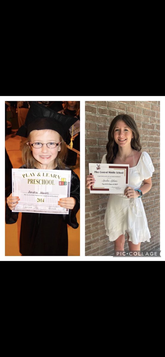 Our middle child Amelia is moving on to high school next year, seems like preschool graduation was just last week.