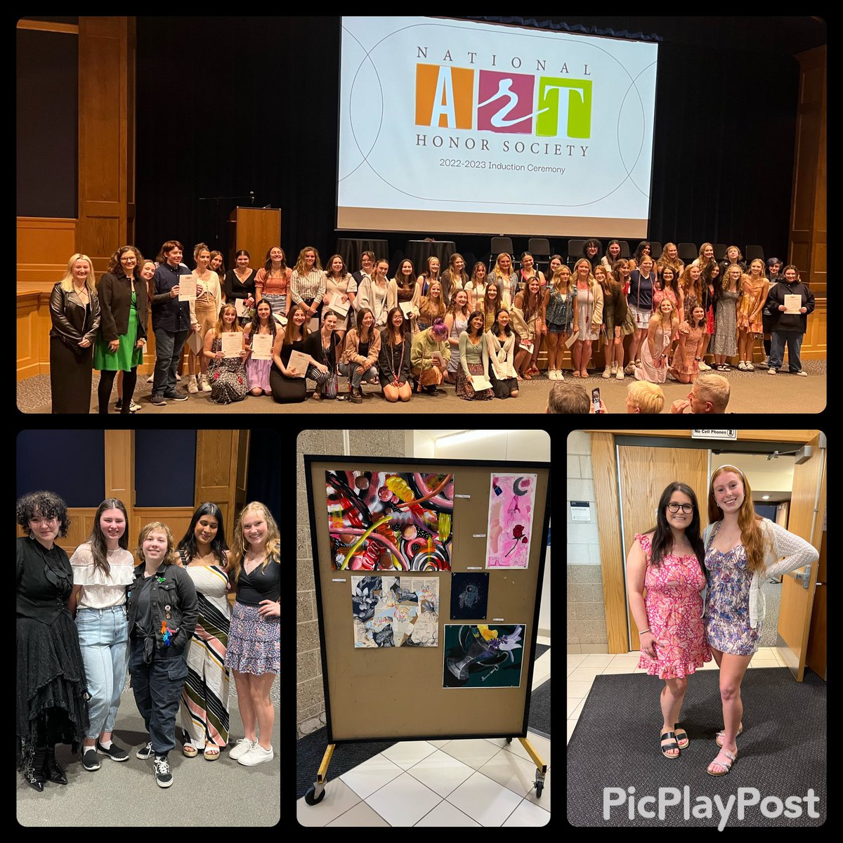johnsonb_ms's tweet photo. A big congratulations to Mrs. Edson &amp; all the inductee’s of the National Art Honors Society. And thank you to keynote speaker &amp; class of 2020 Ryan DePaolo. What a night! @FranklinHS @HonorsArt @FHSPantherbook @NAEA
#fhs #franklinhighschool #naea https://t.co/ivUVVudQk4