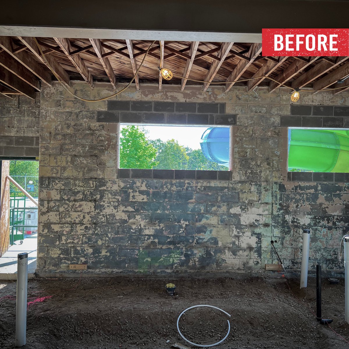 pdblasting's tweet image. Prepping block walls for painting by blasting to remove the old failed coating.

Pk Construction called our mobile crew in at the Lake Lisgar Waterpark Renovation project here in Tillsonburg, Ontario. Amazing changes happening for the local community.

#pdblasting #tillsonburg